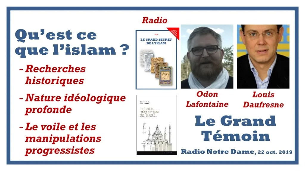Odon Lafontaine invité de l’émission Le Grand Témoin, sur Radio Notre&nbsp;Dame